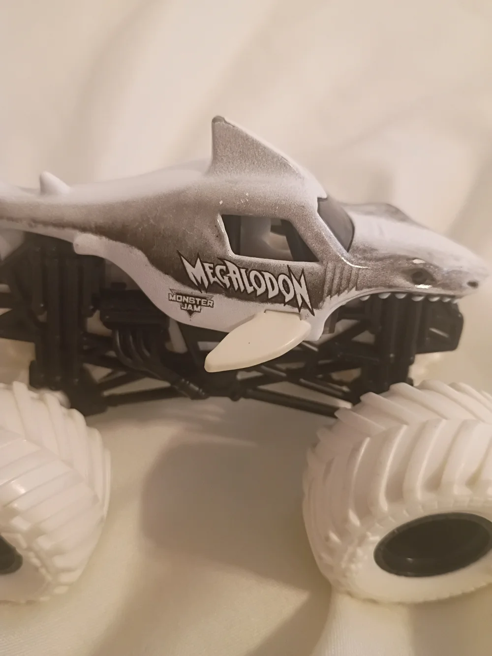 Monster Jam Megalodon White Monster Truck